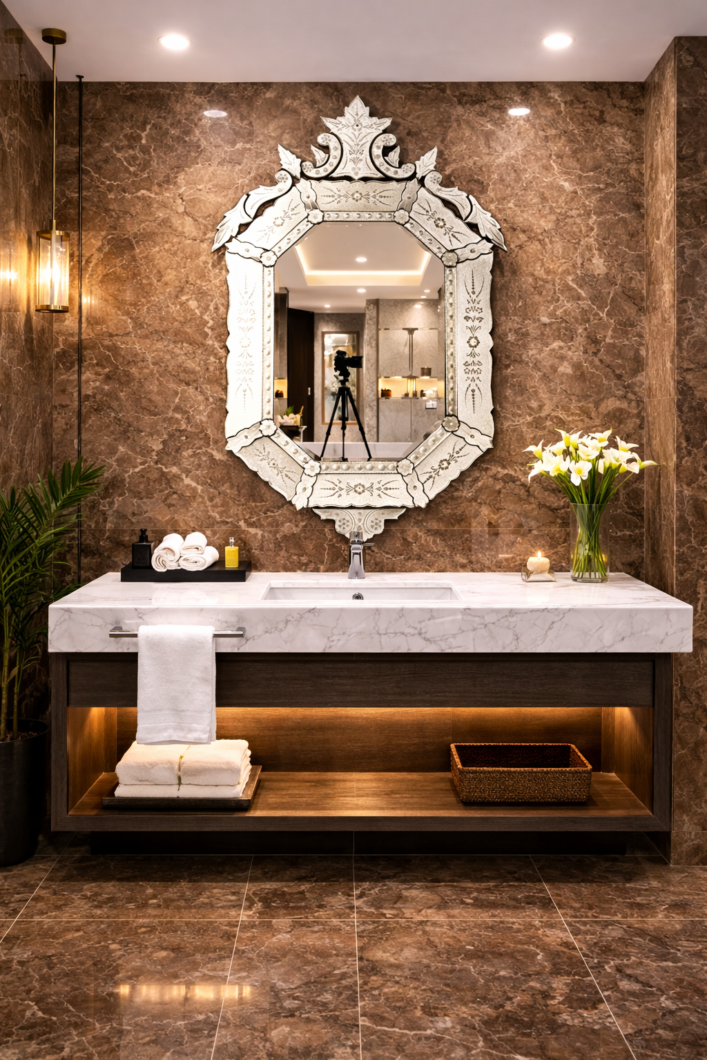 Elegant Wave Frame Mirror thumbnail Elegant Wave Frame Mirror thumbnail